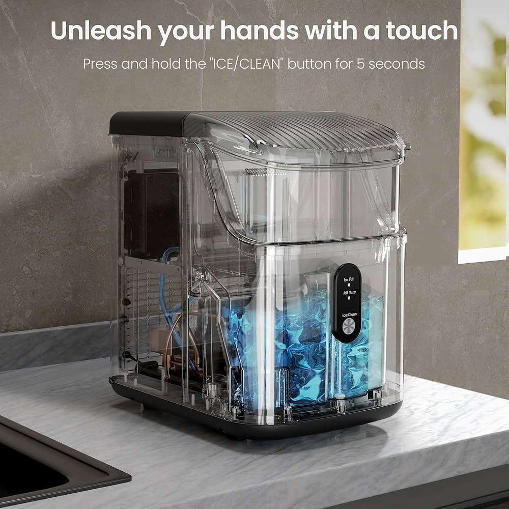 お値下げ！美品⭐︎製氷機 Amazon.co.jp: Kismile ナゲット製氷機カウンタートップ ペブル